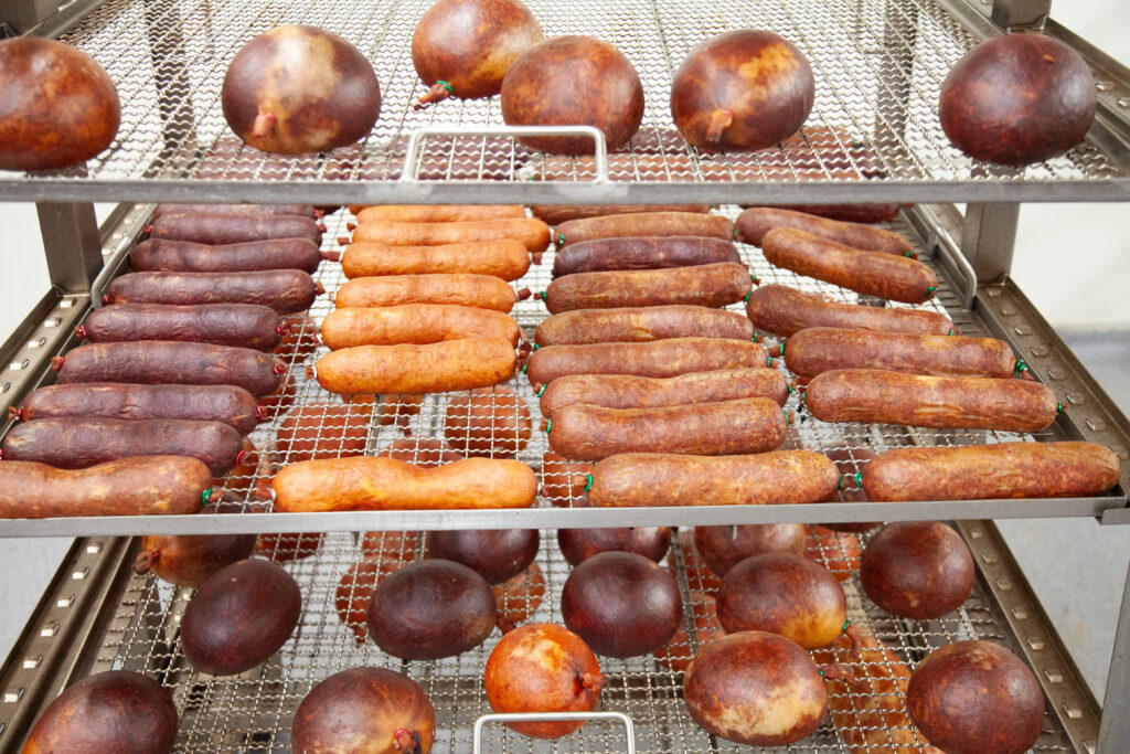 Wurst nach dem Räuchern