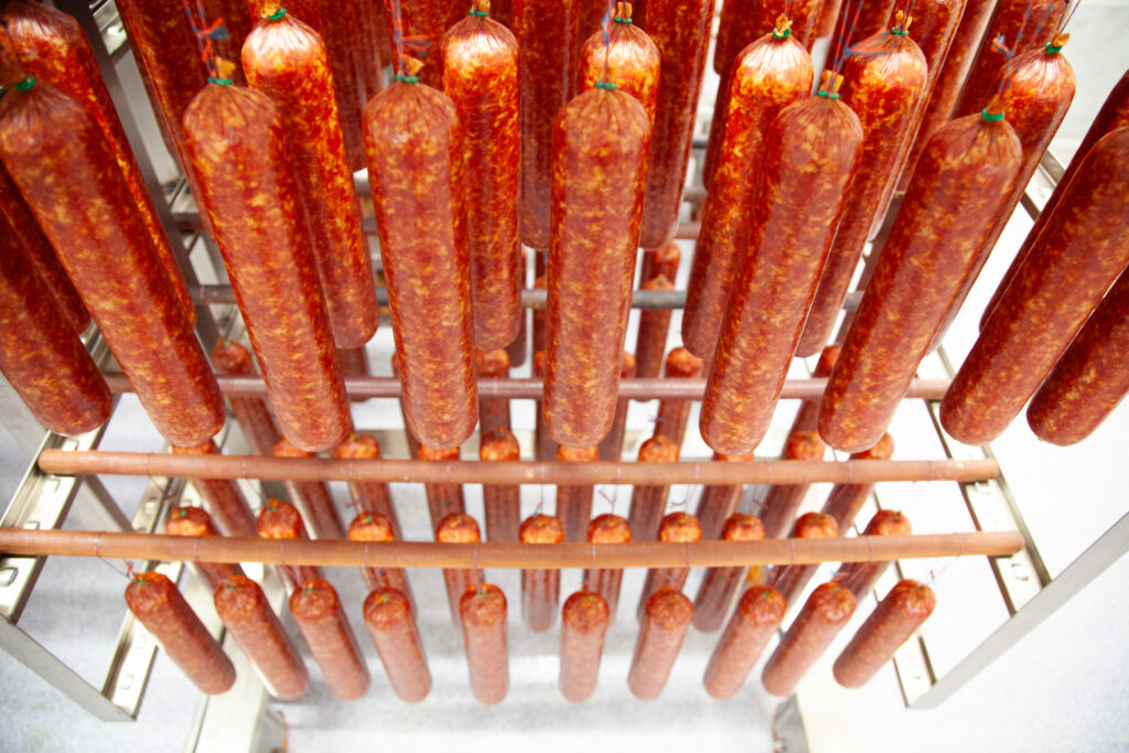 Wurst nach dem Räuchern