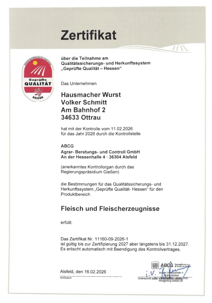 GQH ABCG Zertifikat 16.02.2026